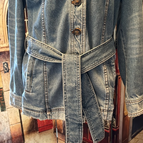 Free People Denim Jacket, Size Small - Picture 3 of 13